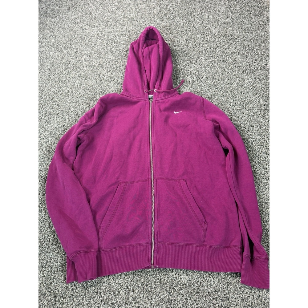 Vintage Y2K Nike Full Zip Hoodie Women's Size XL Purple